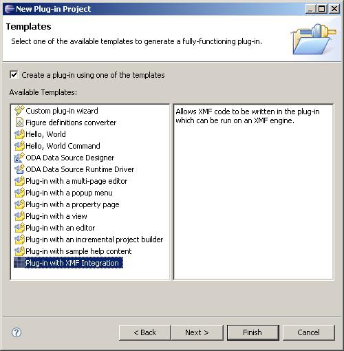 Creating a Plug-in with XMF Integration